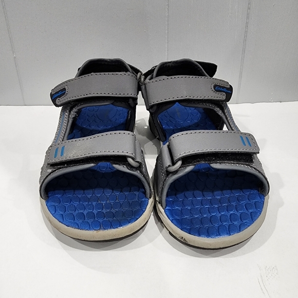 Eddie Bauer‎ Sz 1 Boys Sandals Gray Blue - Picture 1 of 5
